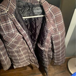 Brown Plaid Work Jacket